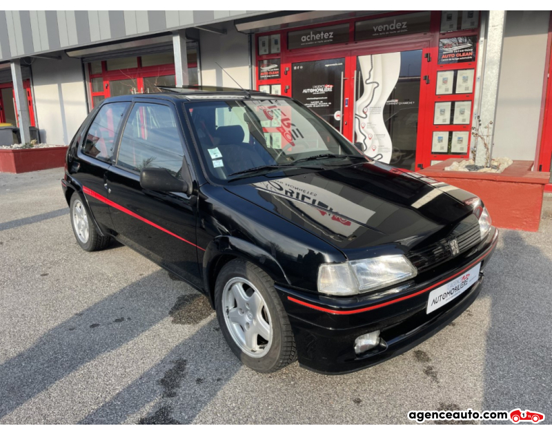 Achat voiture occasion, Auto occasion pas cher | Agence Auto Peugeot 106 1.3 103 cv Rallye Kenwood 22 Exemplaires Noir Année 1996 Manuelle Essence